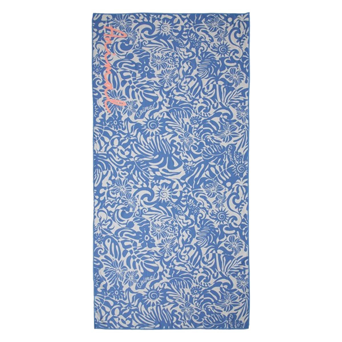 Bright Blue - Front - Animal Beach Towel