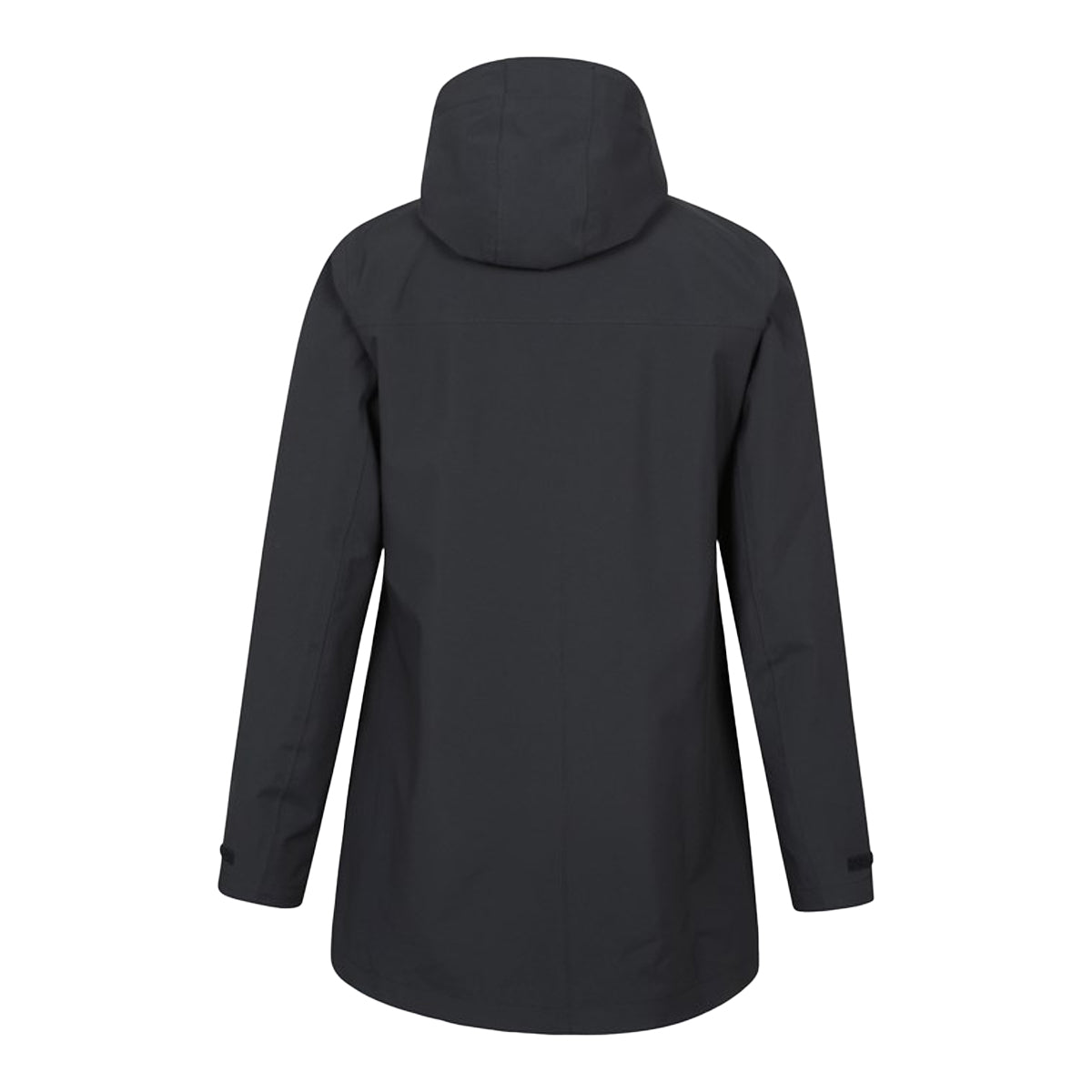 Black - Back - Mountain Warehouse Womens-Ladies April Longline Waterproof Jacket