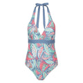 Green - Front - Mountain Warehouse Womens-Ladies Ocean Notion Patterned One Piece Swimsuit