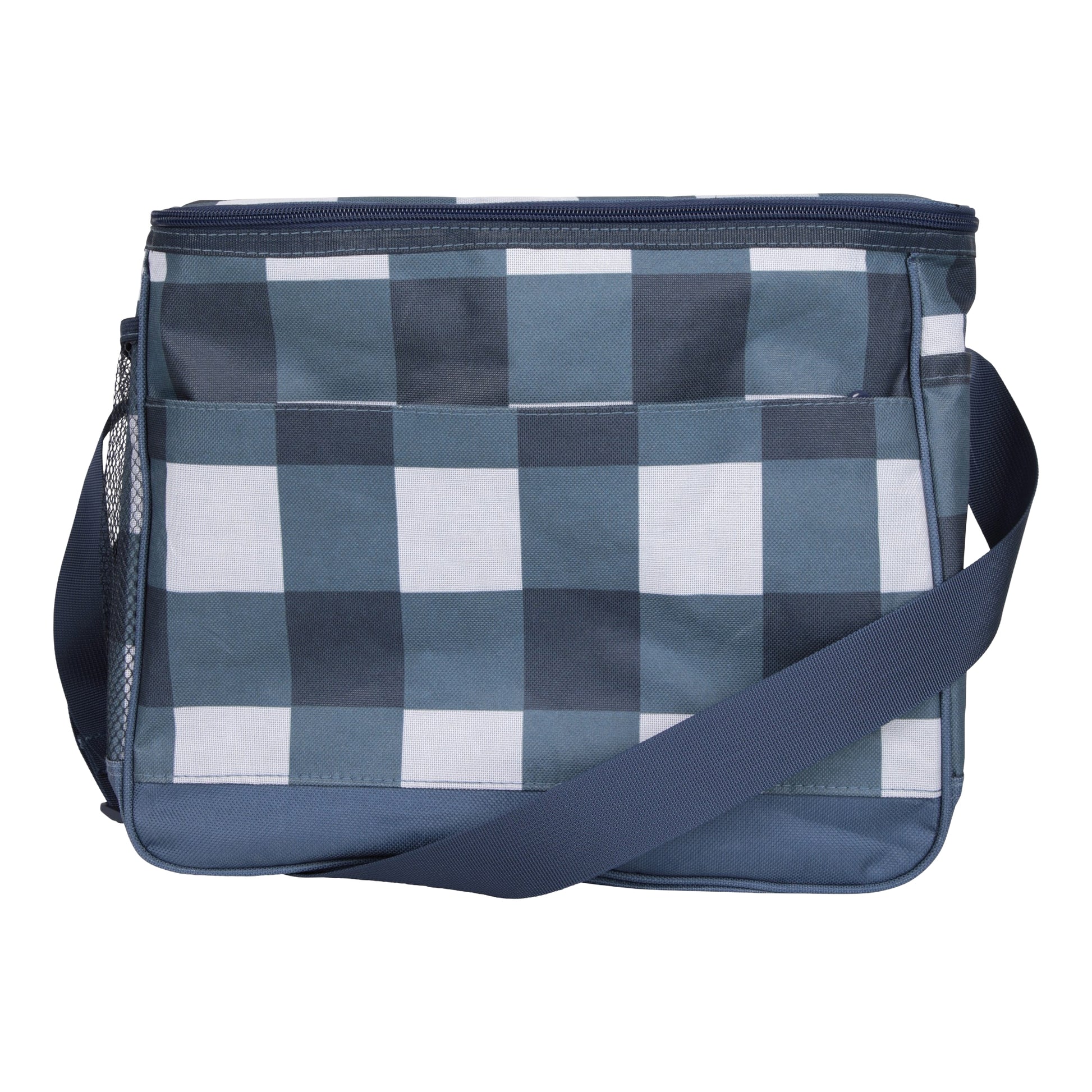 Corn Blue - Back - Mountain Warehouse 25L Checked Cooler Bag