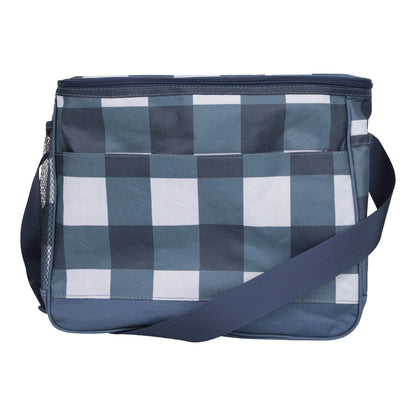 Corn Blue - Back - Mountain Warehouse 25L Checked Cooler Bag