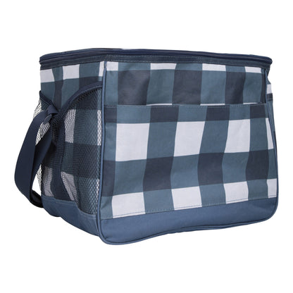Corn Blue - Side - Mountain Warehouse 25L Checked Cooler Bag