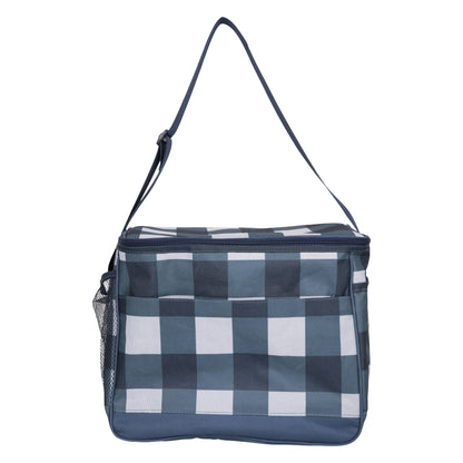 Corn Blue - Front - Mountain Warehouse 25L Checked Cooler Bag