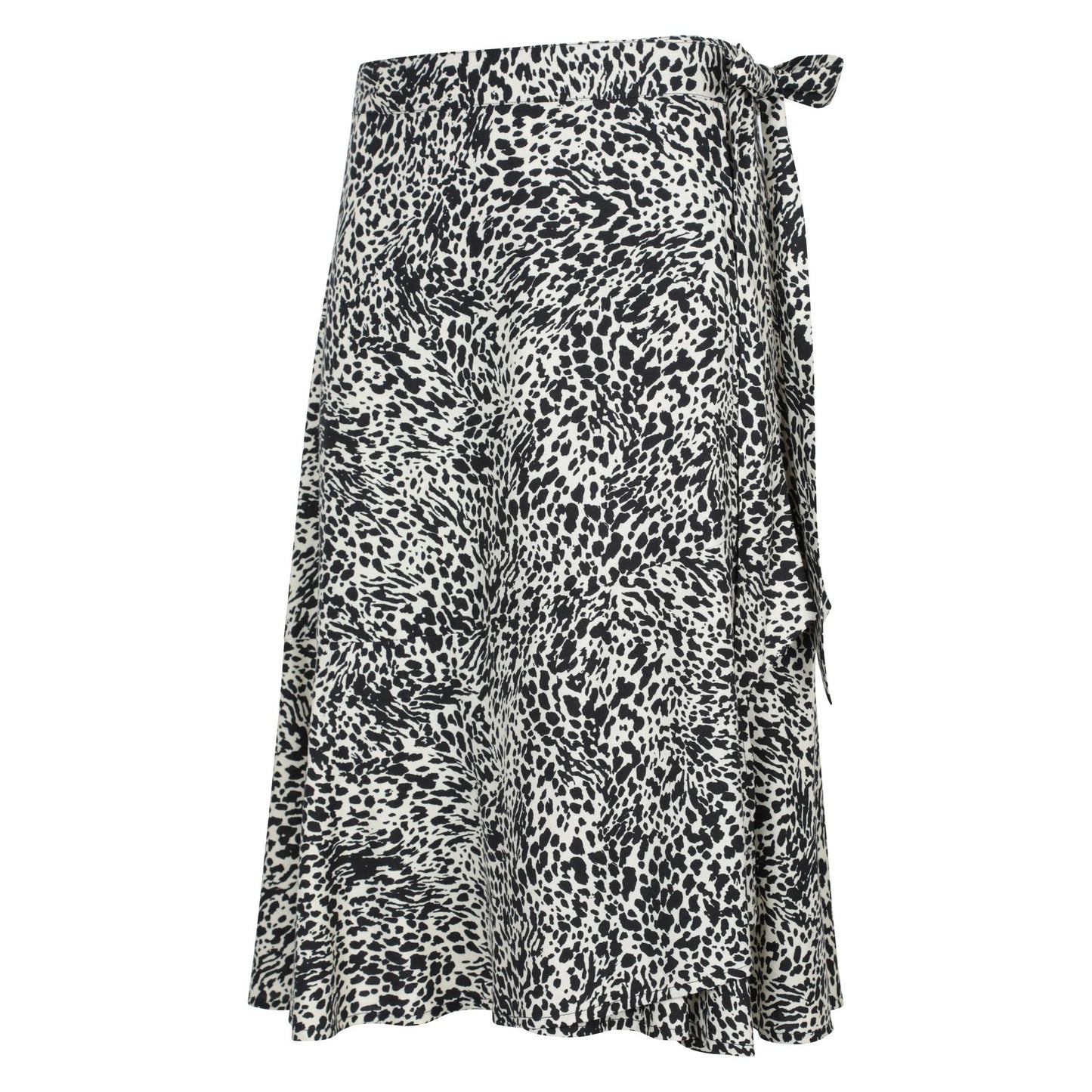Monochrome - Side - Mountain Warehouse Womens-Ladies Papamoa Animal Print Wrap Skirt