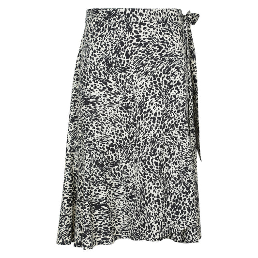 Monochrome - Front - Mountain Warehouse Womens-Ladies Papamoa Animal Print Wrap Skirt