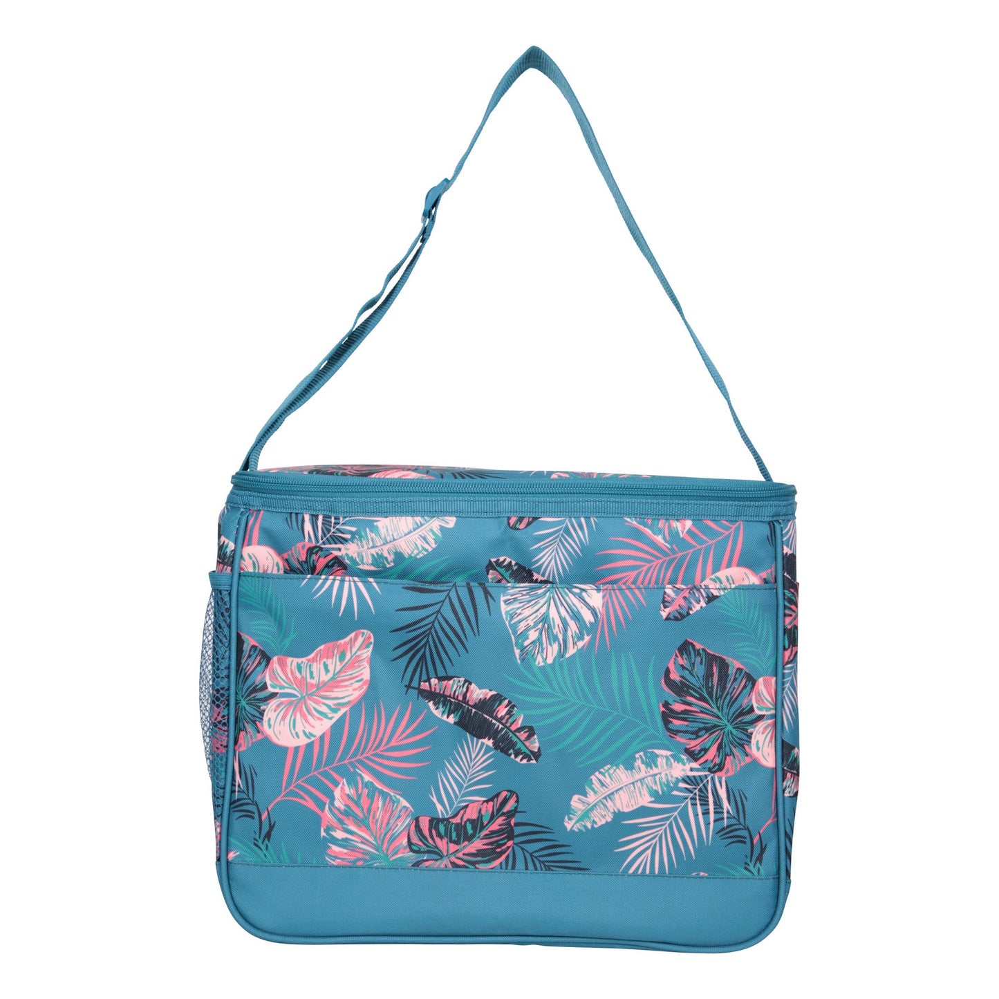 Coral - Back - Mountain Warehouse 25L Leaf Print Cooler Bag