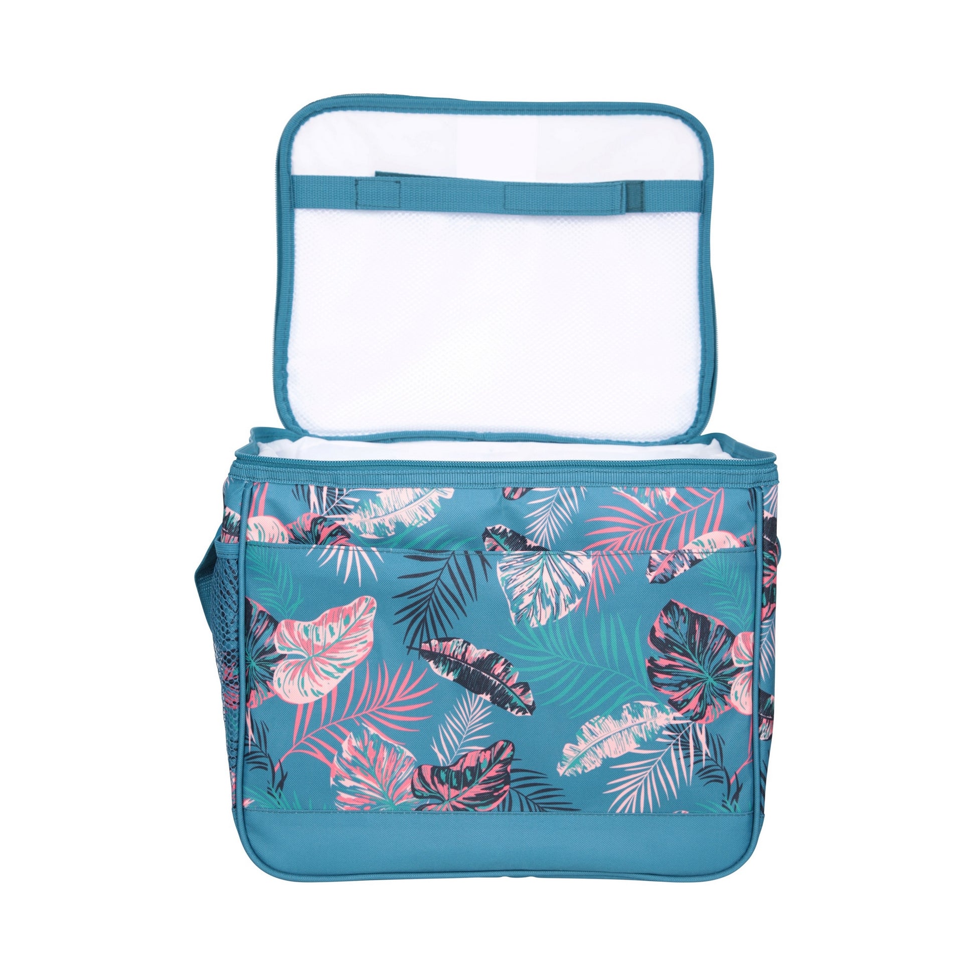 Coral - Side - Mountain Warehouse 25L Leaf Print Cooler Bag