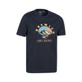 Navy - Side - Mountain Warehouse Mens Keswick Short-Sleeved T-Shirt