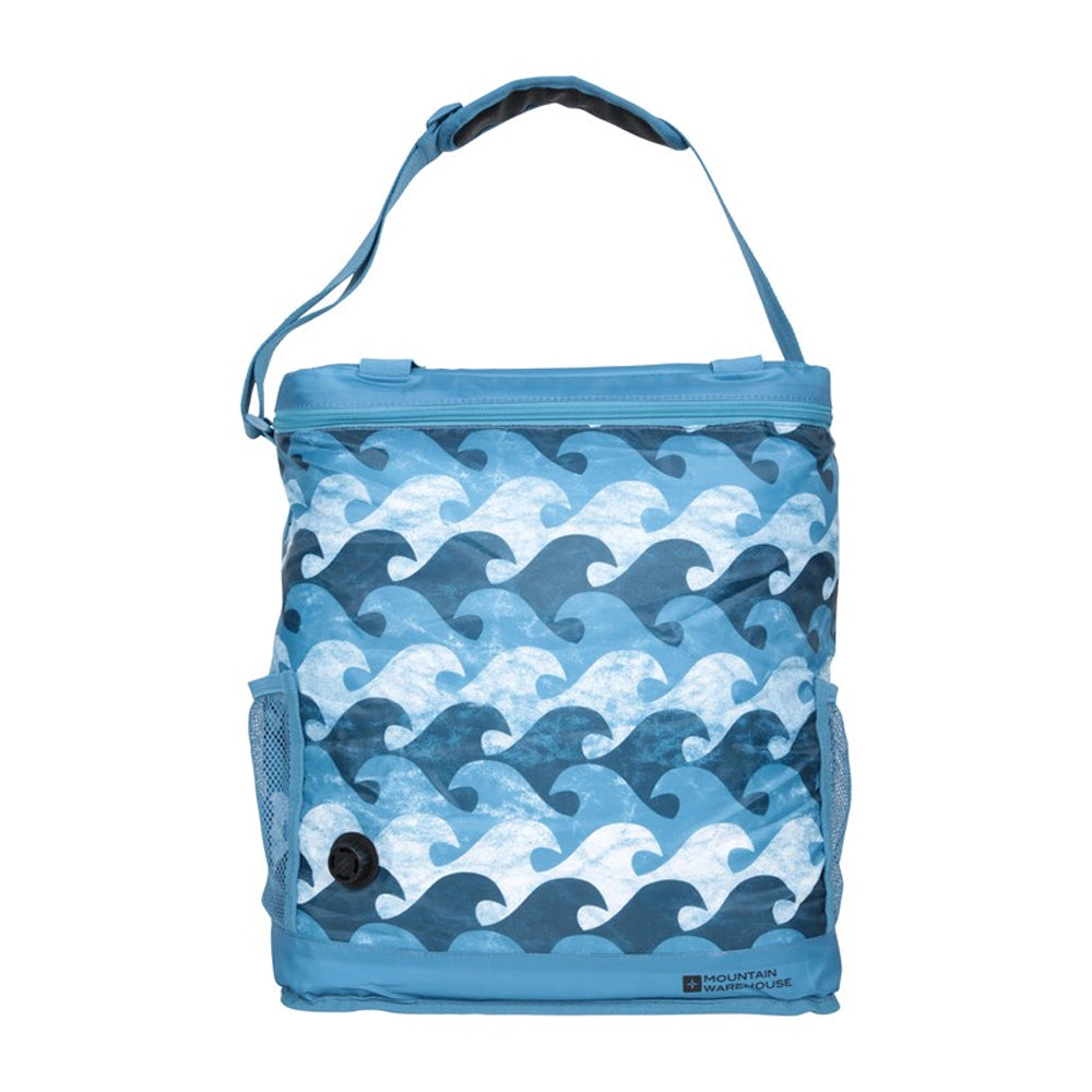 Blue - Back - Mountain Warehouse 30L Self-Inflating Cooler Bag