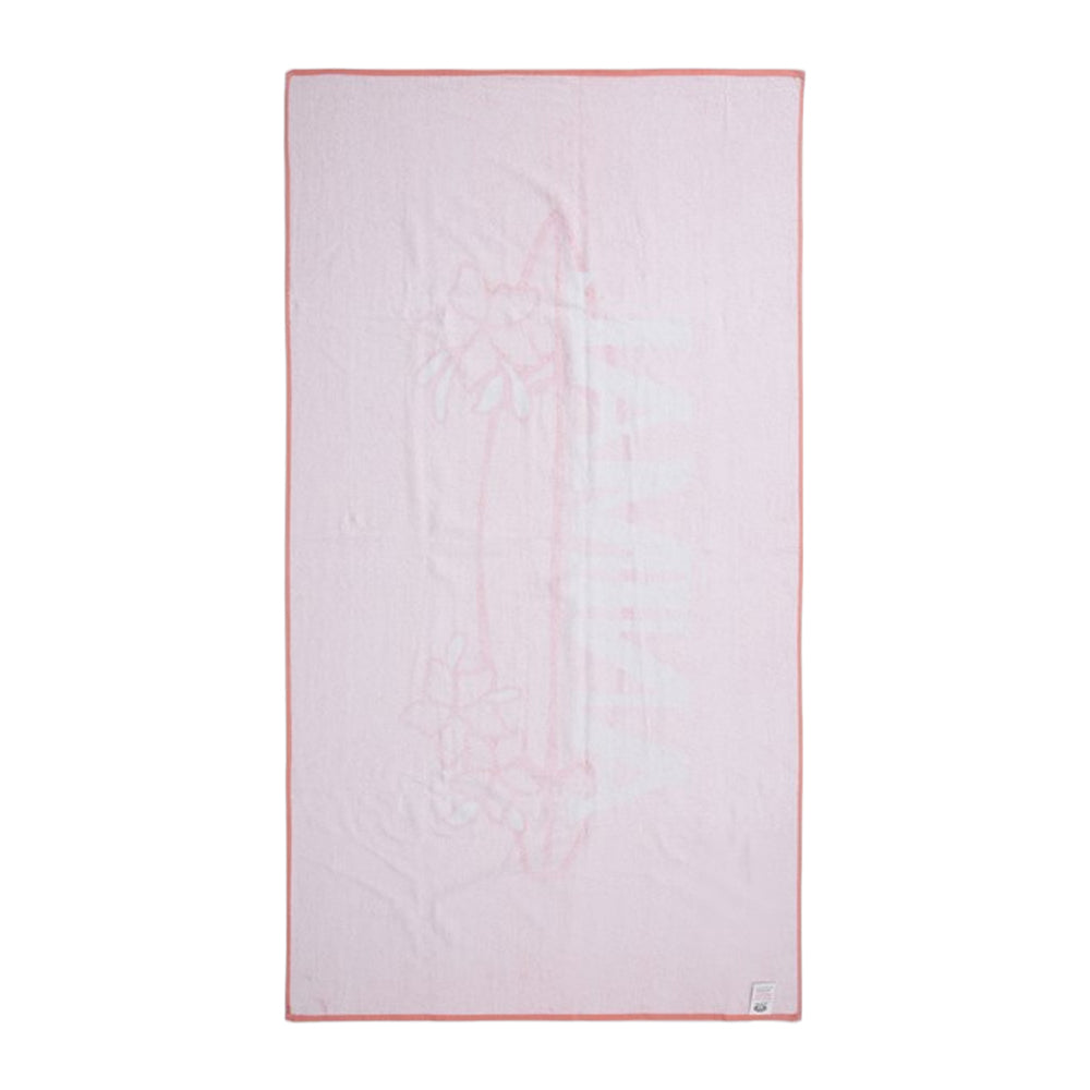 Coral - Back - Animal Classic Floral Cotton Towel