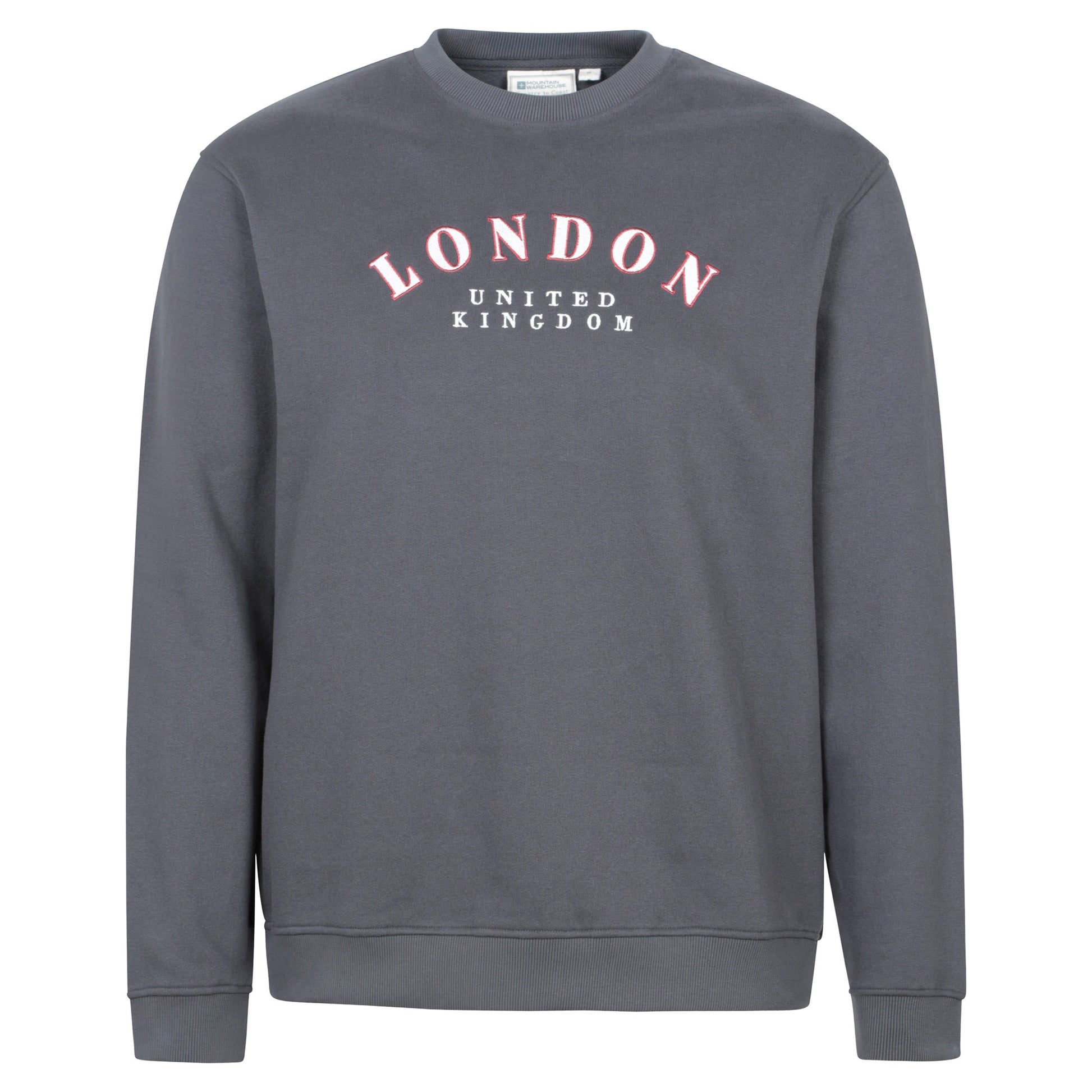 Charcoal - Front - Mountain Warehouse Mens Regional London Sweatshirt