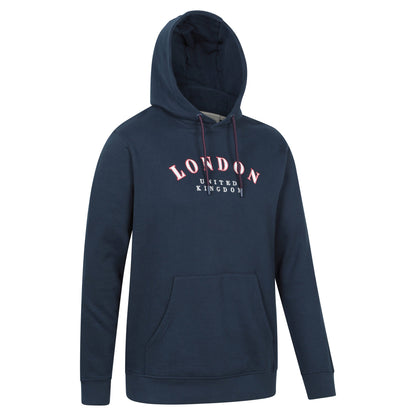 Navy - Side - Mountain Warehouse Mens Regional London Graphic Hoodie