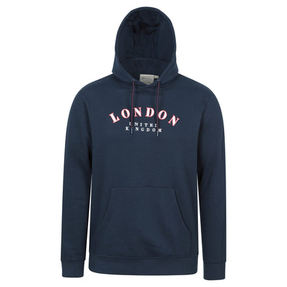 Navy - Front - Mountain Warehouse Mens Regional London Graphic Hoodie