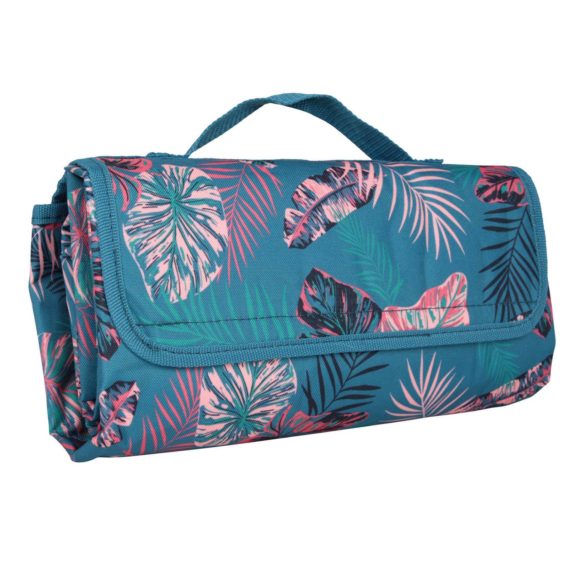 Coral - Back - Mountain Warehouse Leaf Print Picnic Mat