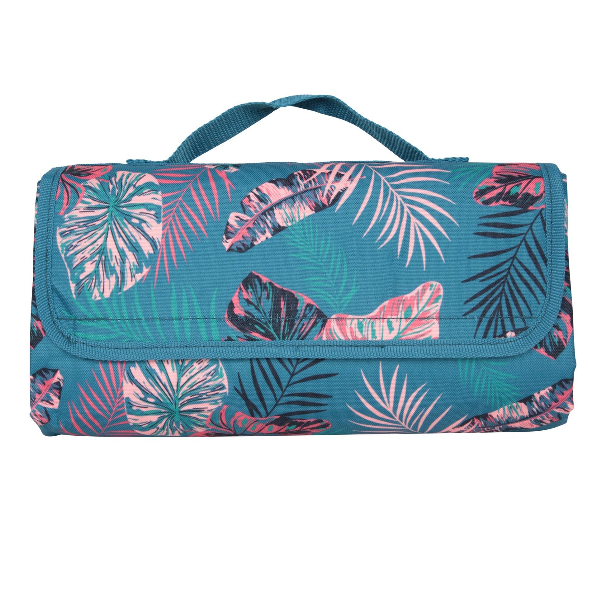 Coral - Front - Mountain Warehouse Leaf Print Picnic Mat