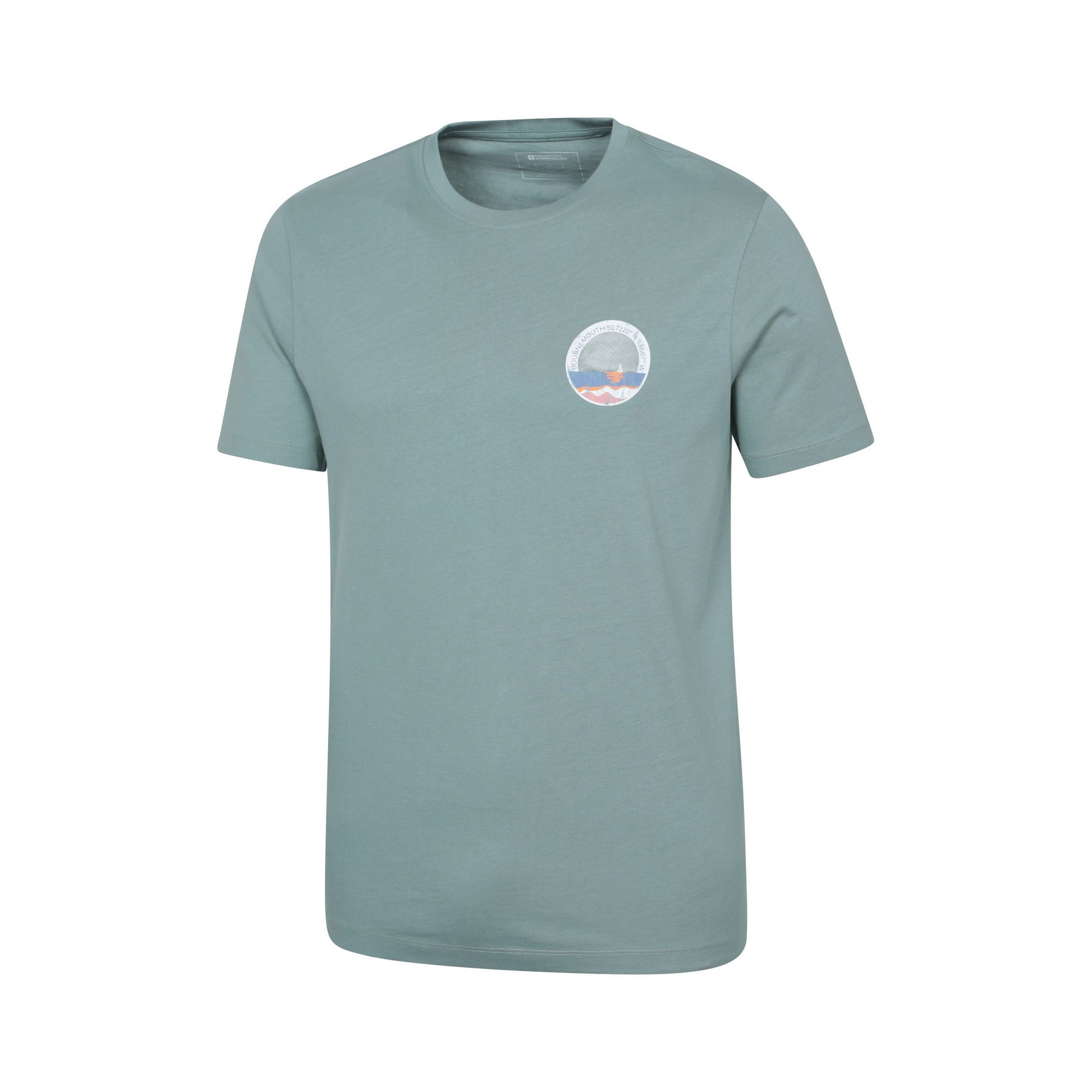 Pale Green - Lifestyle - Mountain Warehouse Mens Bournemouth Short-Sleeved T-Shirt