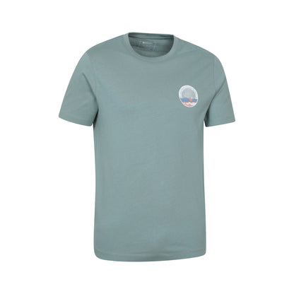 Pale Green - Side - Mountain Warehouse Mens Bournemouth Short-Sleeved T-Shirt