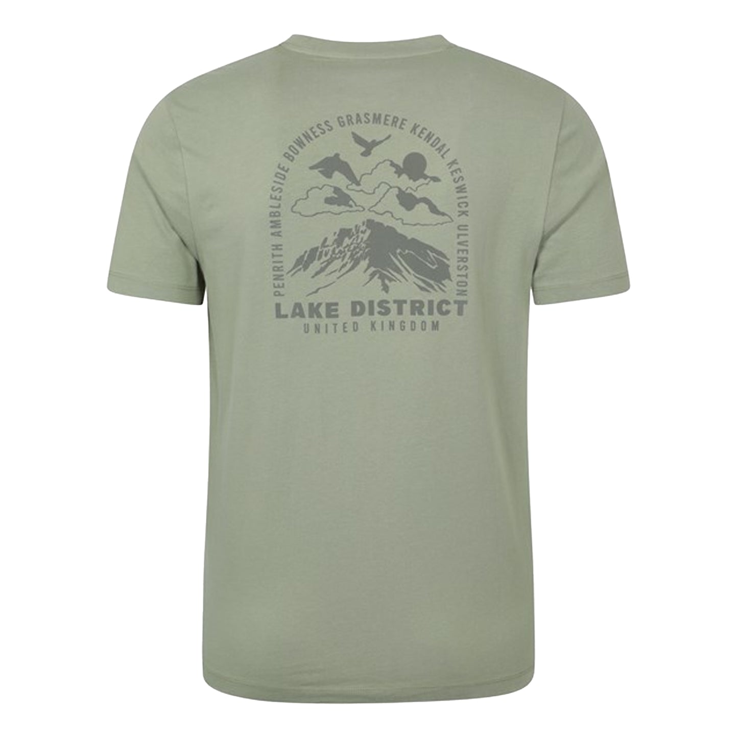 Khaki Green - Back - Mountain Warehouse Mens Ireland Short-Sleeved T-Shirt