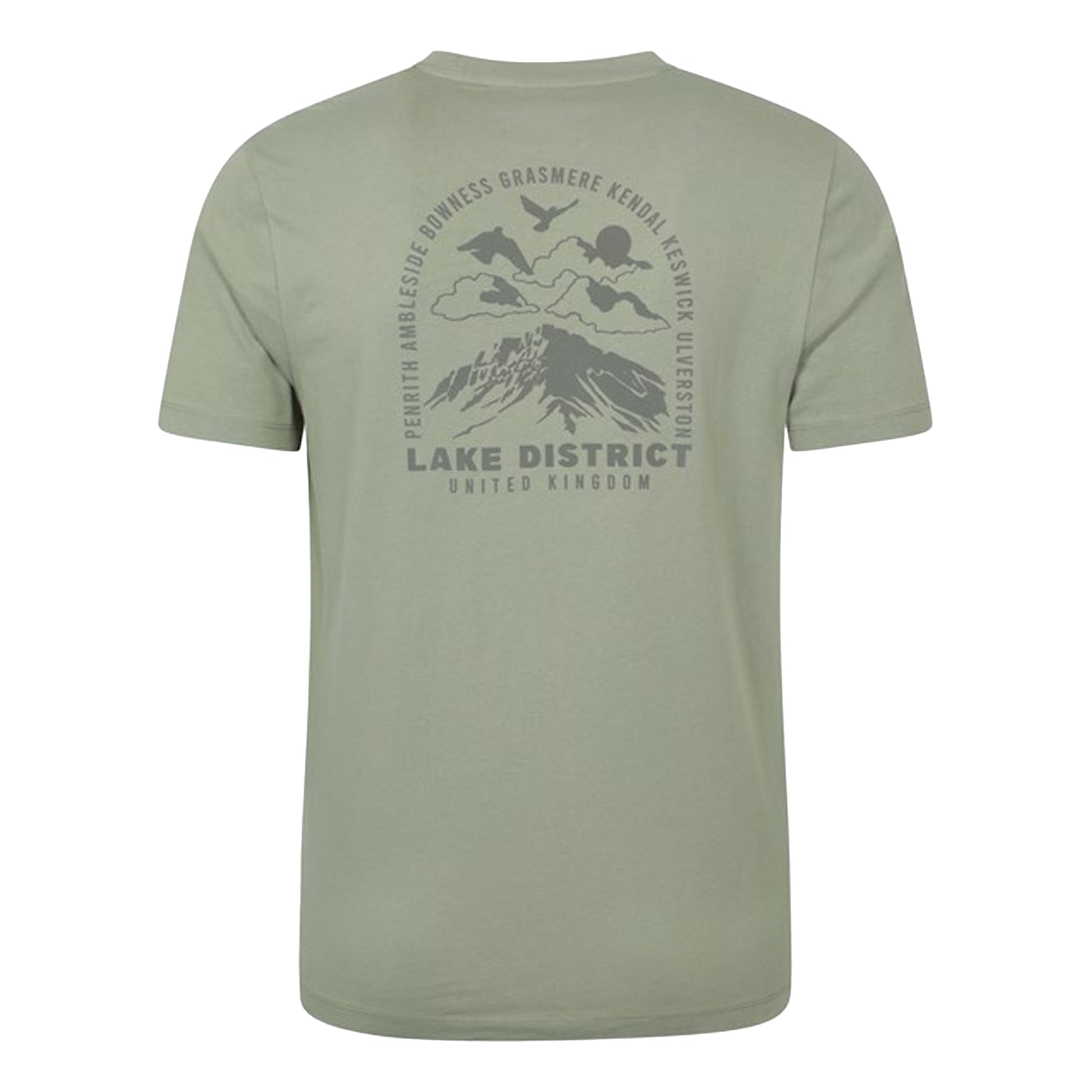 Khaki Green - Back - Mountain Warehouse Mens Ireland Short-Sleeved T-Shirt