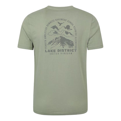 Khaki Green - Back - Mountain Warehouse Mens Ireland Short-Sleeved T-Shirt