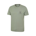 Khaki Green - Lifestyle - Mountain Warehouse Mens Lake District Back Print Short-Sleeved T-Shirt