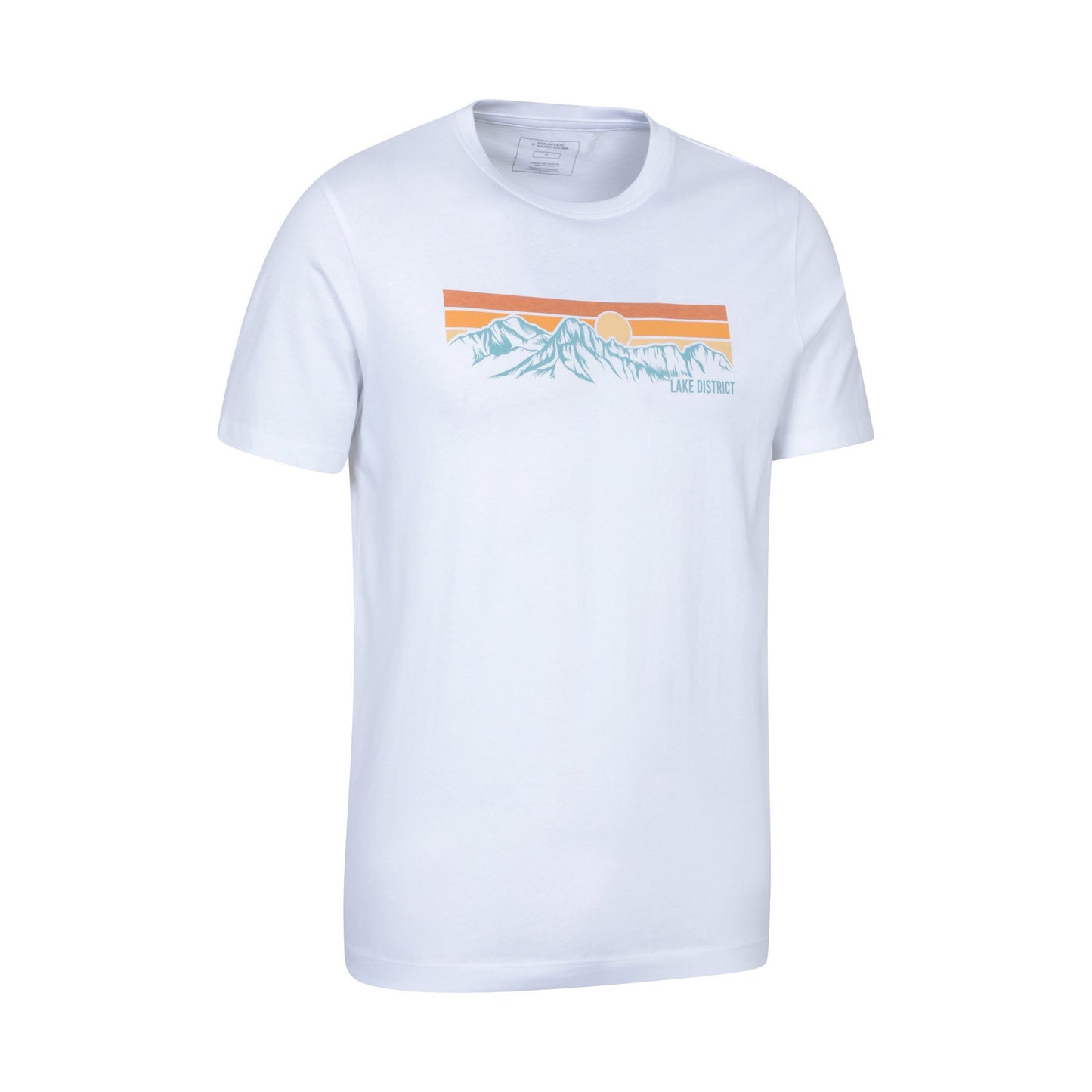 White - Side - Mountain Warehouse Mens Lake District Mountain T-Shirt
