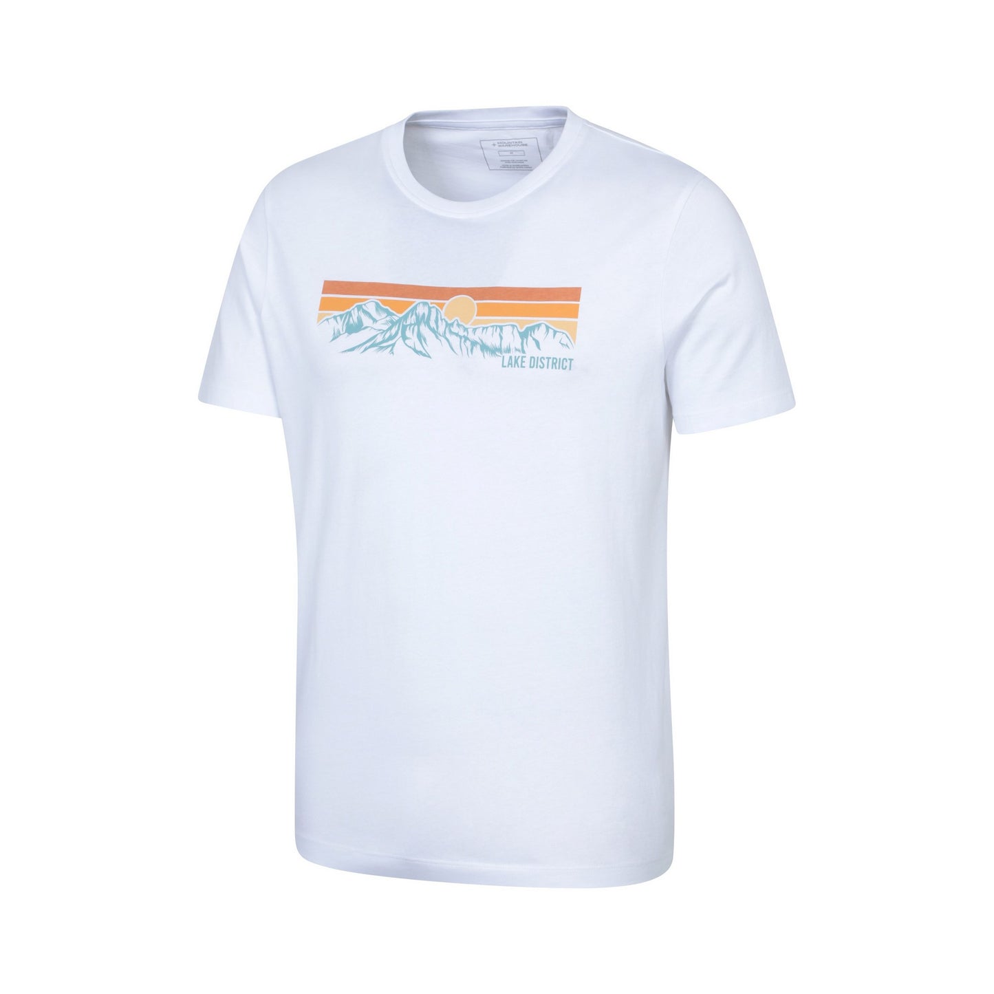 White - Lifestyle - Mountain Warehouse Mens Lake District Mountain T-Shirt
