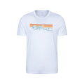 White - Front - Mountain Warehouse Mens Lake District Mountain T-Shirt