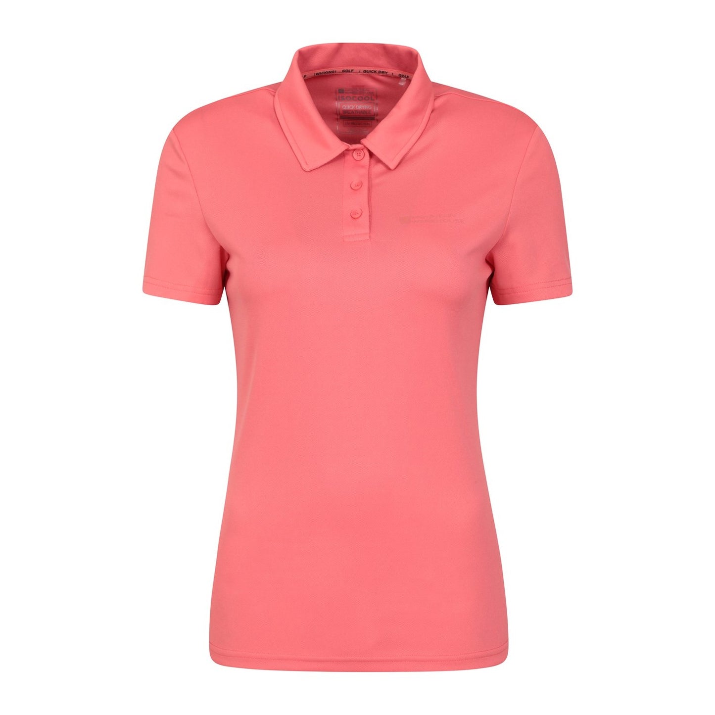Pink - Front - Mountain Warehouse Womens-Ladies Classic IsoCool Golf Polo Shirt