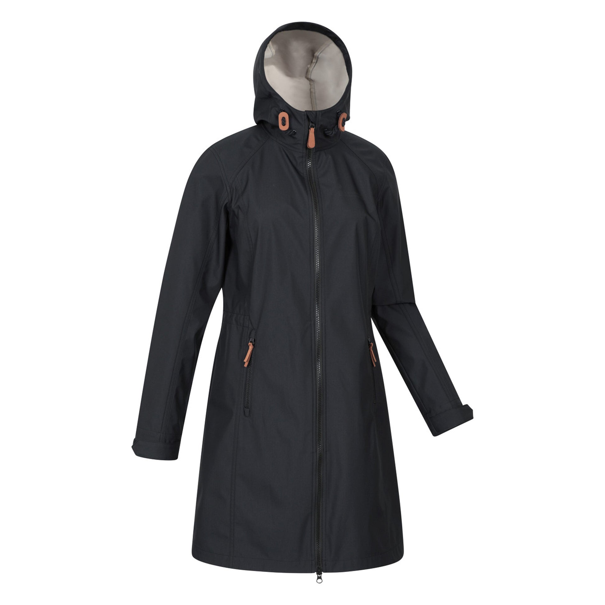Black - Side - Mountain Warehouse Womens-Ladies Ioana Longline Soft Shell Jacket
