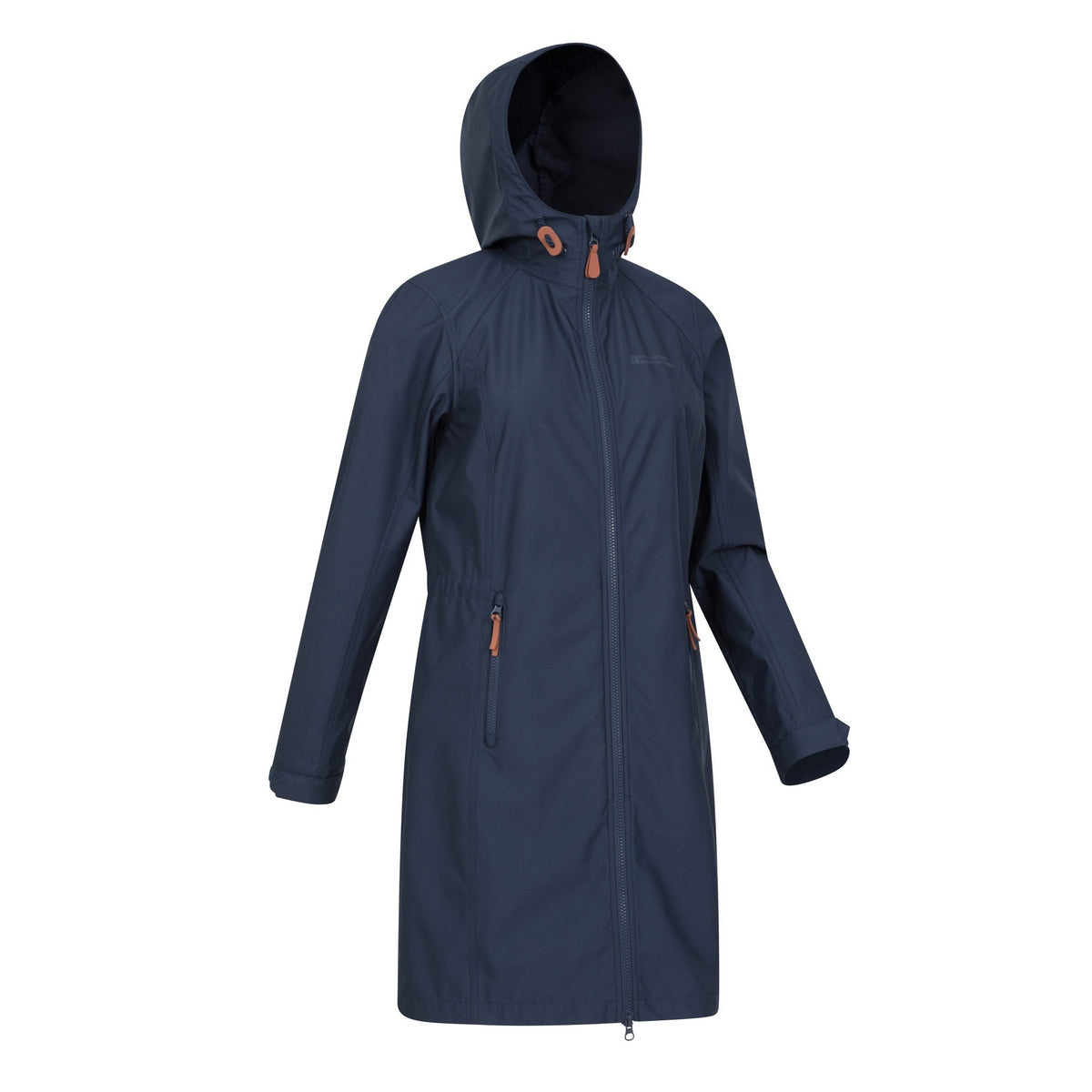 Navy - Side - Mountain Warehouse Womens-Ladies Ioana Longline Soft Shell Jacket