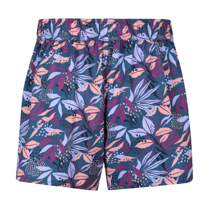Purple - Back - Mountain Warehouse Womens-Ladies Floral Stretch Boardshorts