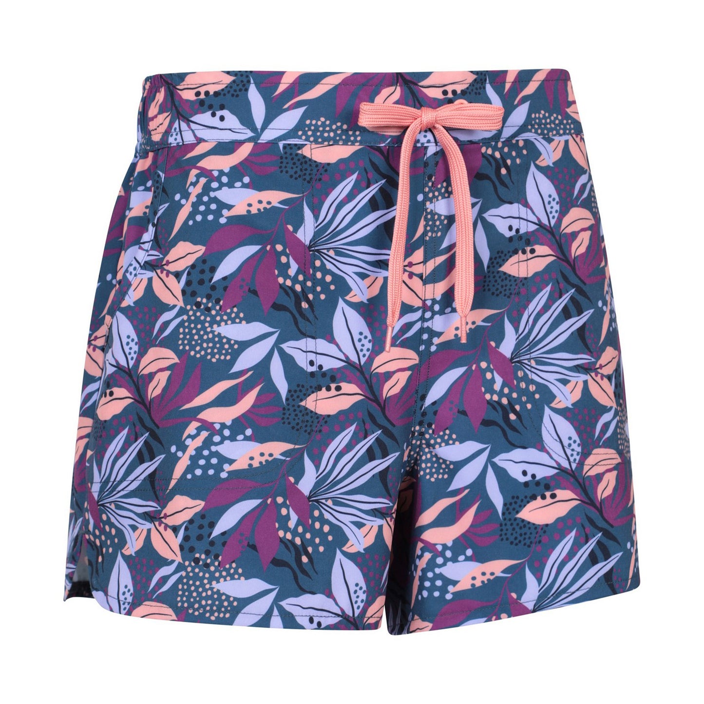 Purple - Side - Mountain Warehouse Womens-Ladies Floral Stretch Boardshorts