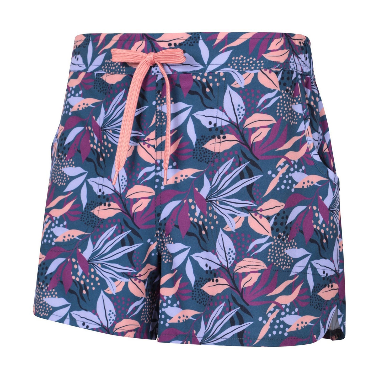 Purple - Lifestyle - Mountain Warehouse Womens-Ladies Floral Stretch Boardshorts