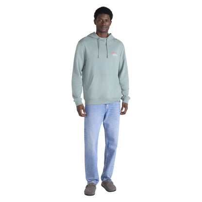 Pale Green - Side - Animal Mens River Worldwide Freeride Back Print Hoodie