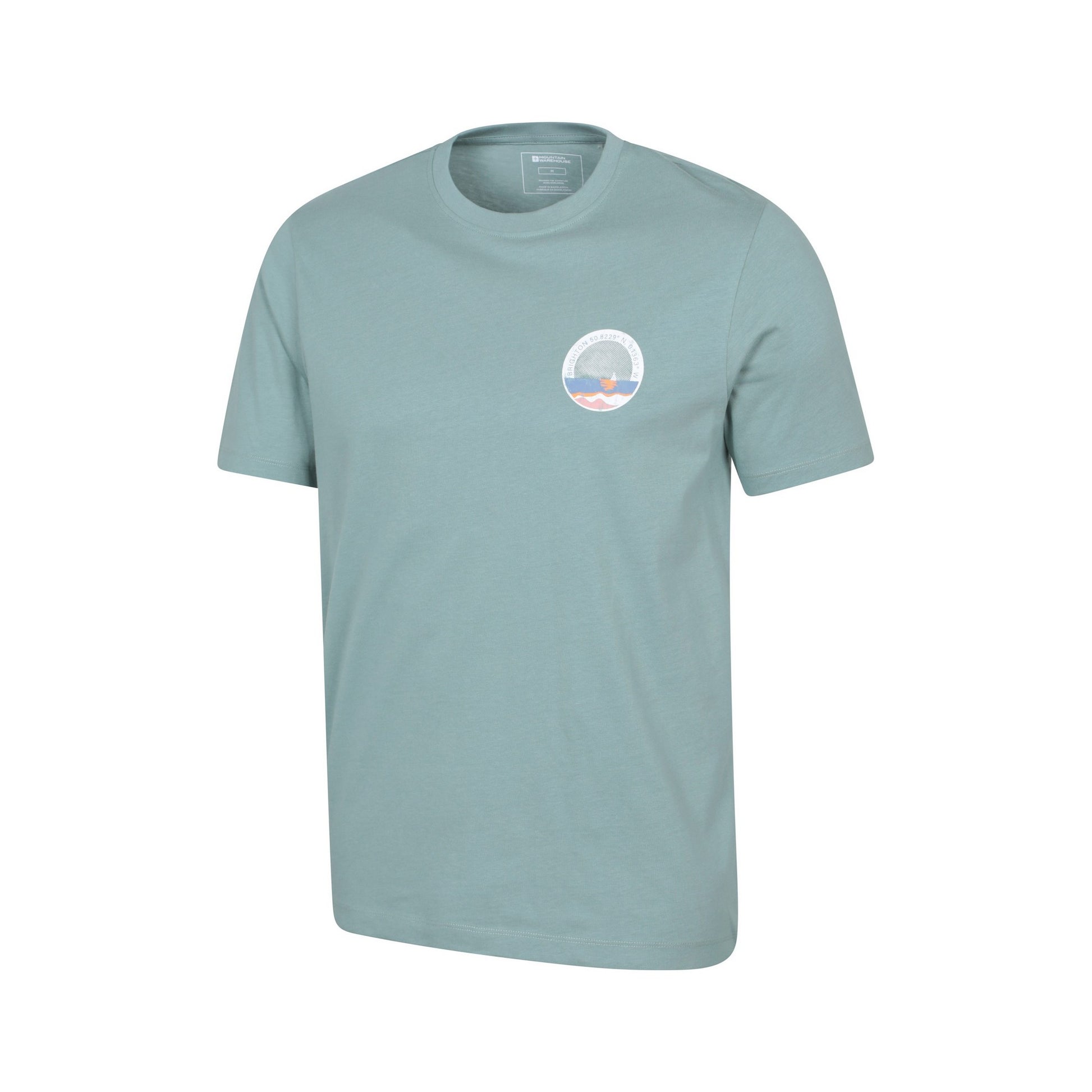 Pale Green - Lifestyle - Mountain Warehouse Mens Brighton Short-Sleeved T-Shirt