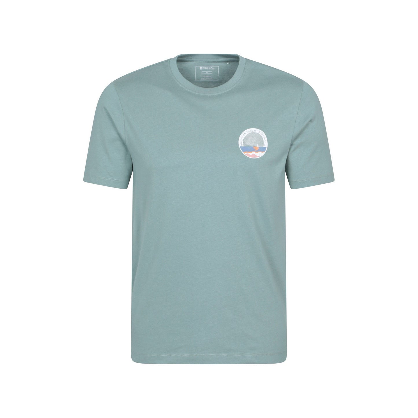 Pale Green - Front - Mountain Warehouse Mens Brighton Short-Sleeved T-Shirt