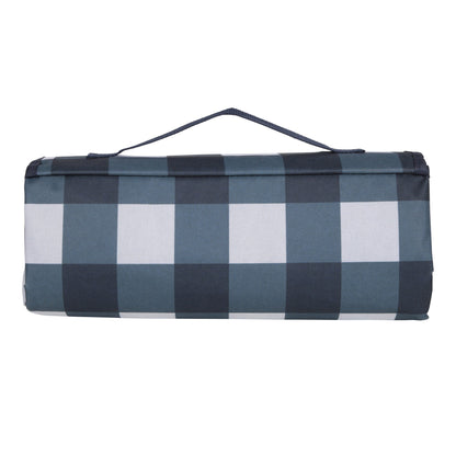 Corn Blue - Back - Mountain Warehouse Checked Picnic Blanket