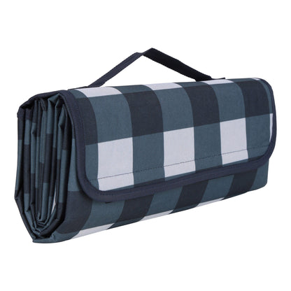 Corn Blue - Side - Mountain Warehouse Checked Picnic Blanket