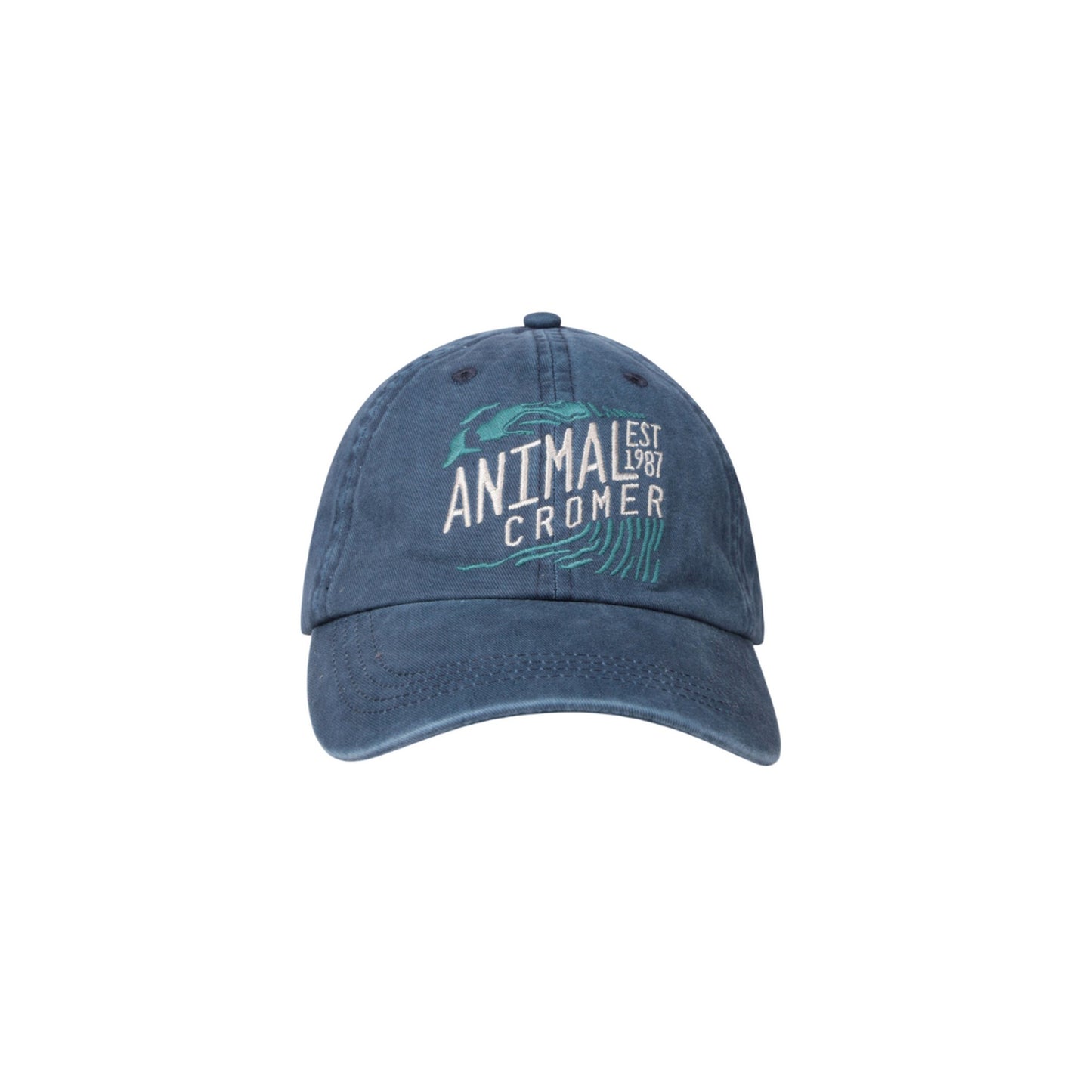 Navy - Front - Animal Cromer Established Baseball Cap