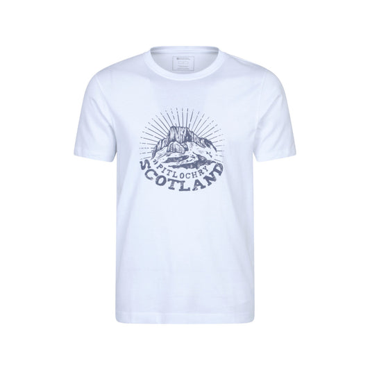 White - Front - Mountain Warehouse Mens Pitlochry Short-Sleeved T-Shirt