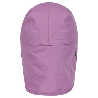 Purple - Back - Mountain Warehouse Childrens-Kids Legionnaire Flap Cap