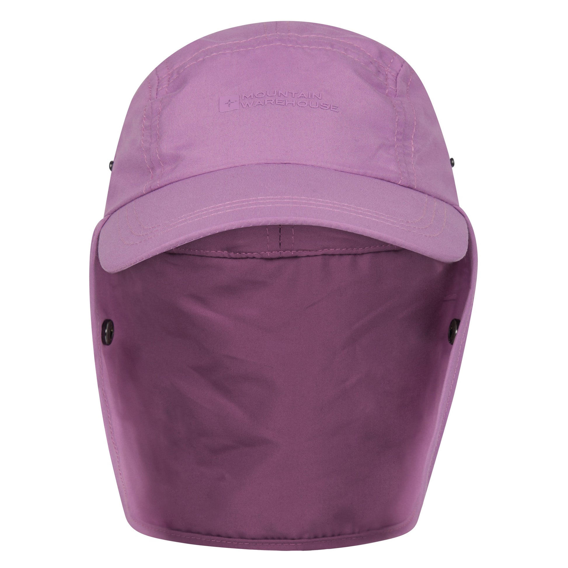 Purple - Side - Mountain Warehouse Childrens-Kids Legionnaire Flap Cap