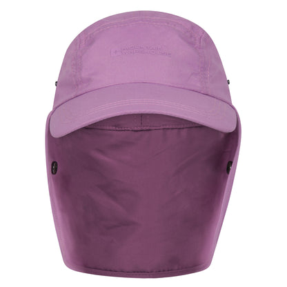 Purple - Side - Mountain Warehouse Childrens-Kids Legionnaire Flap Cap