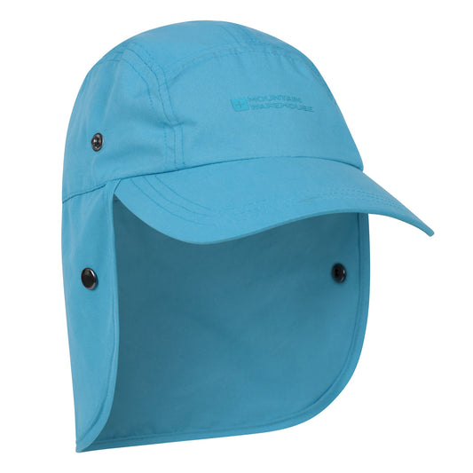 Blue - Front - Mountain Warehouse Childrens-Kids Legionnaire Flap Cap