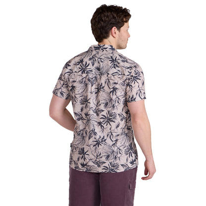 Tan - Back - Animal Mens Will Floral Shirt