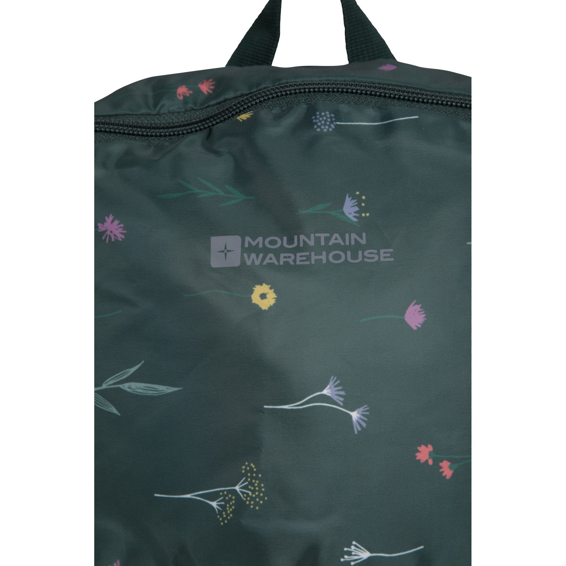Green - Lifestyle - Mountain Warehouse Printed Packaway Backpack