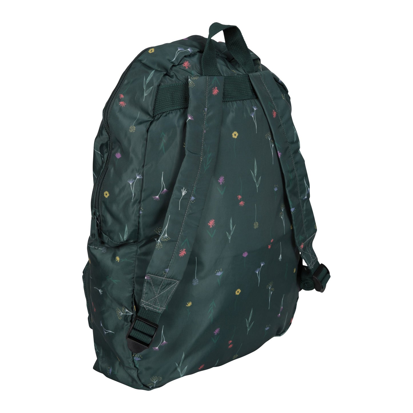 Green - Back - Mountain Warehouse Printed Packaway Backpack