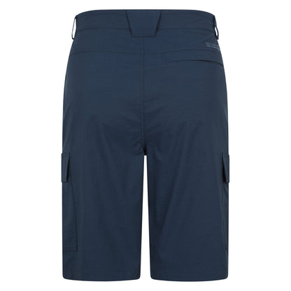 Navy - Back - Mountain Warehouse Mens Delta Stretch Cargo Shorts
