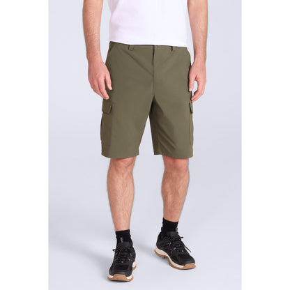 Khaki Green - Front - Mountain Warehouse Mens Delta Stretch Cargo Shorts